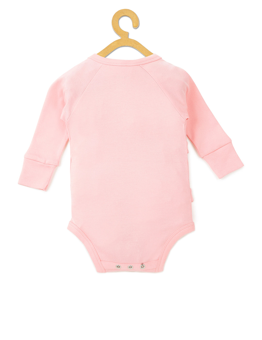 Baby Cotton Expandable Bodysuit Pink