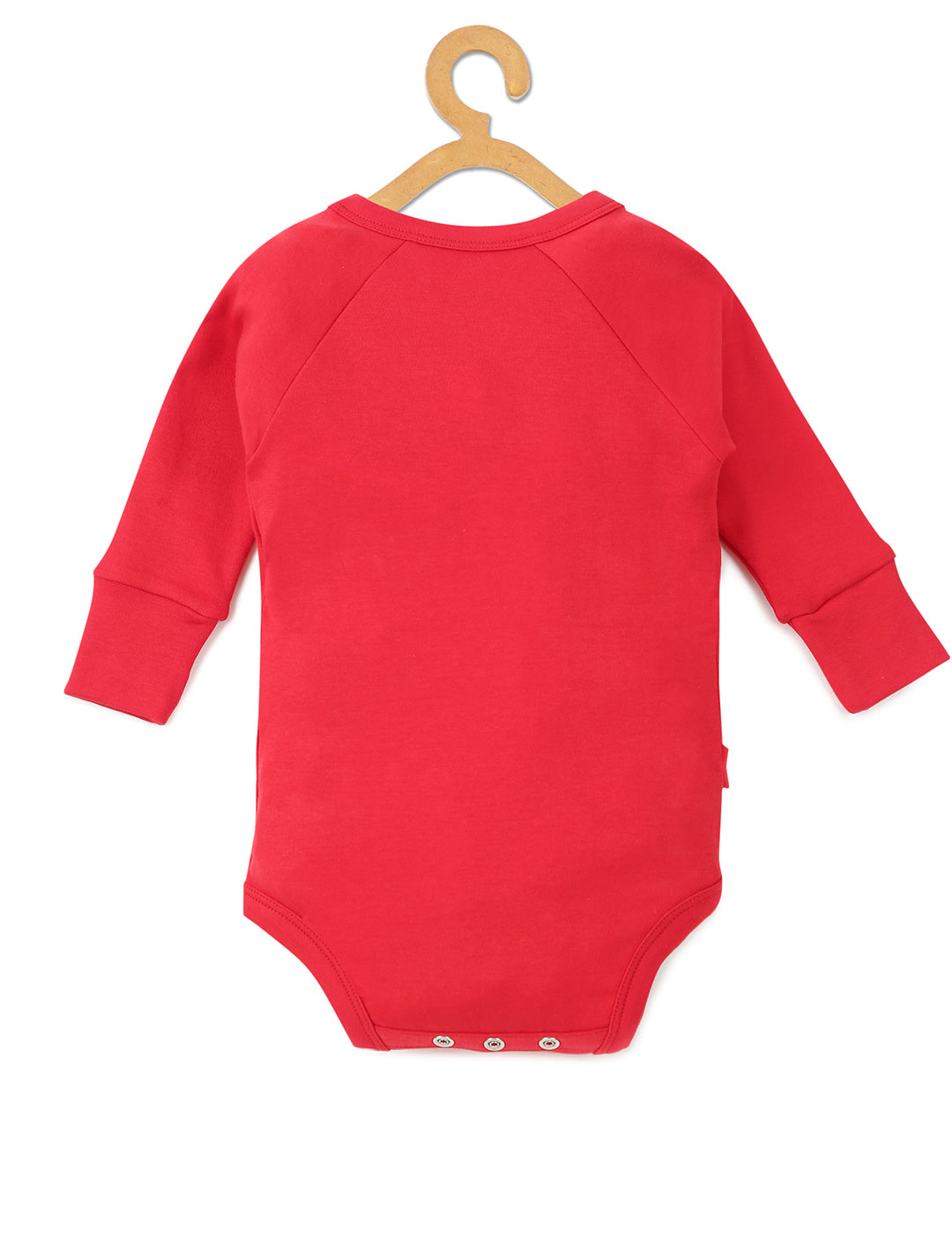 Baby Cotton Expandable Bodysuit -Red