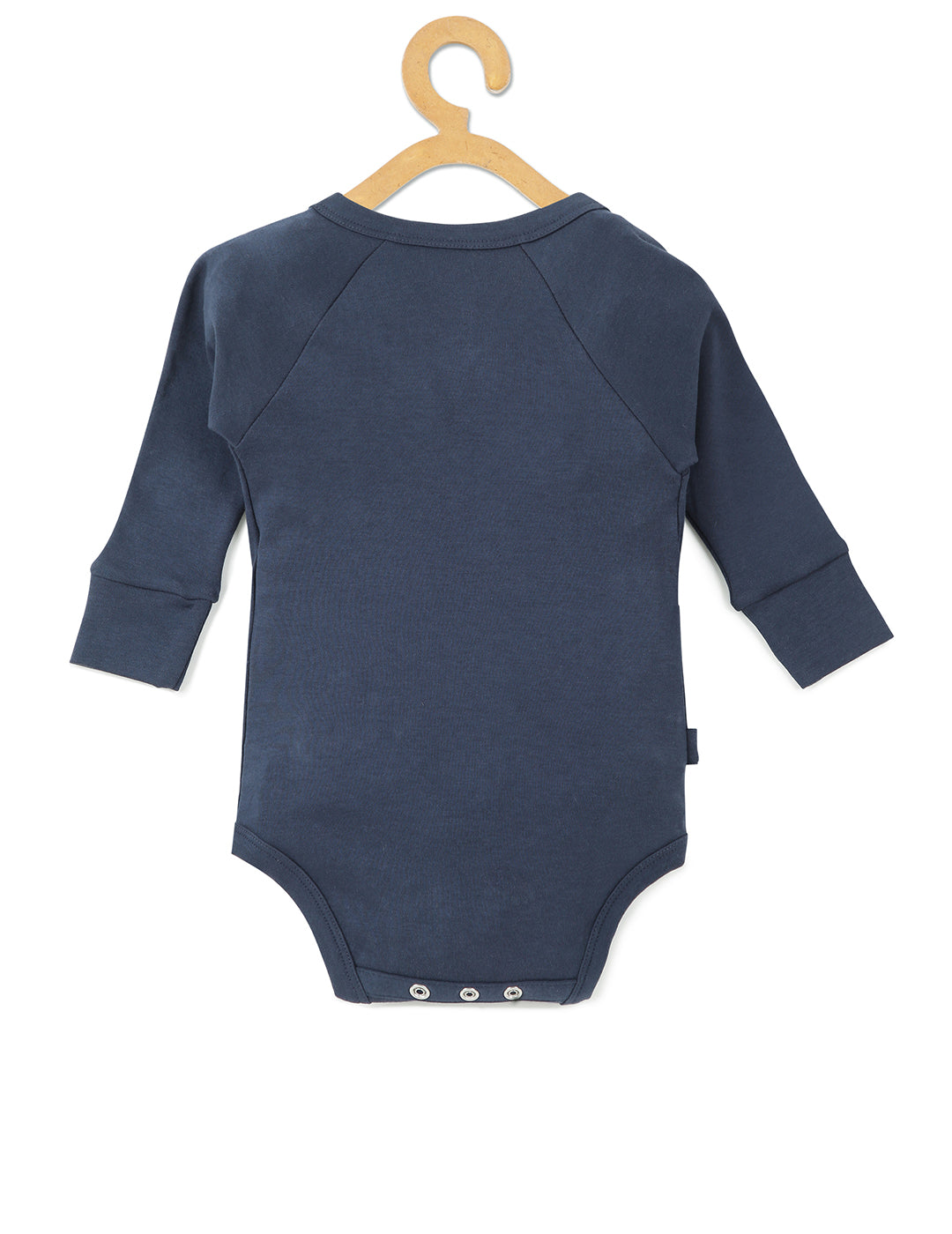 Baby Cotton Expandable Bodysuit -Navy Blue