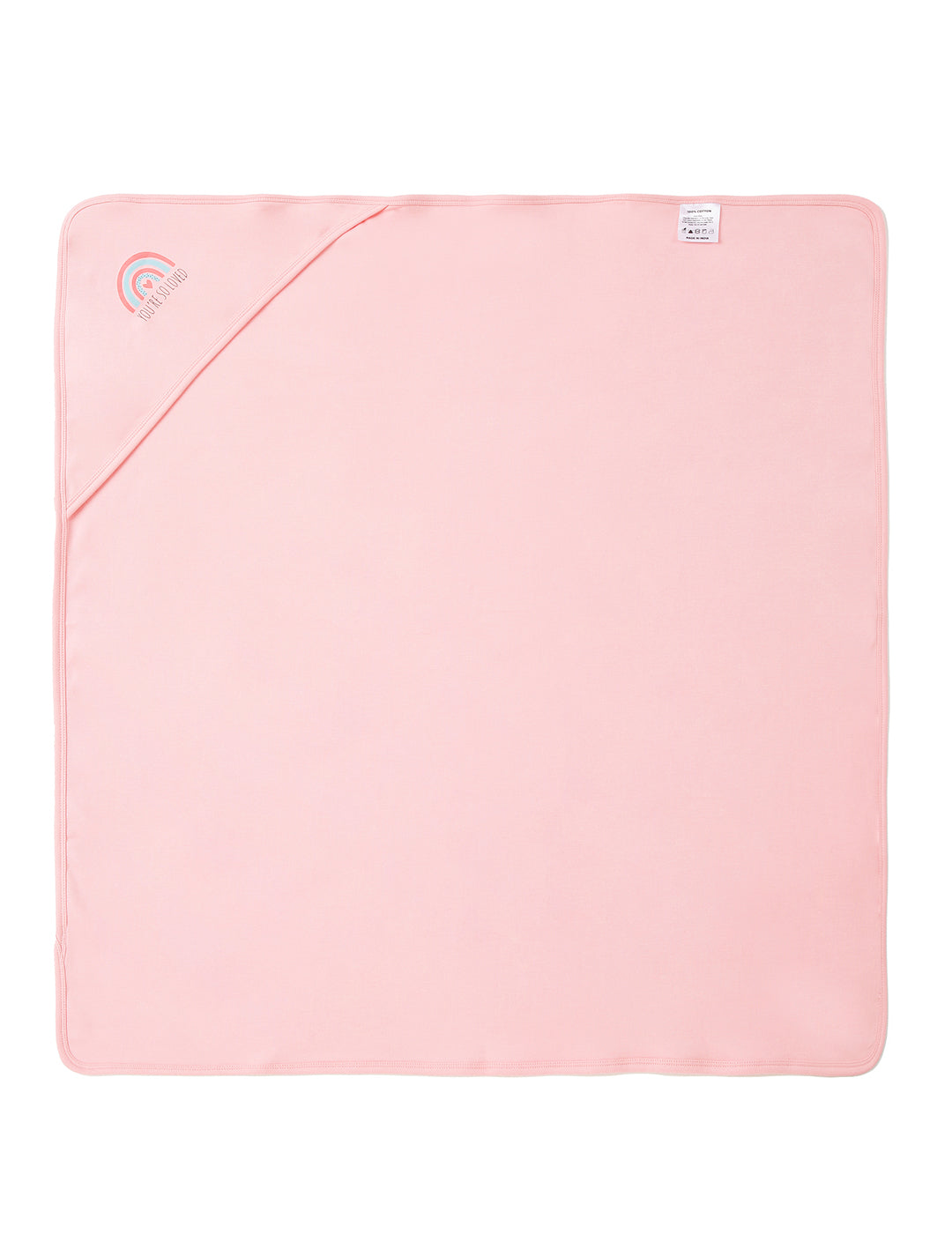 Chayim Cotton soft swaddle Blanket (80*75 CM) Pink