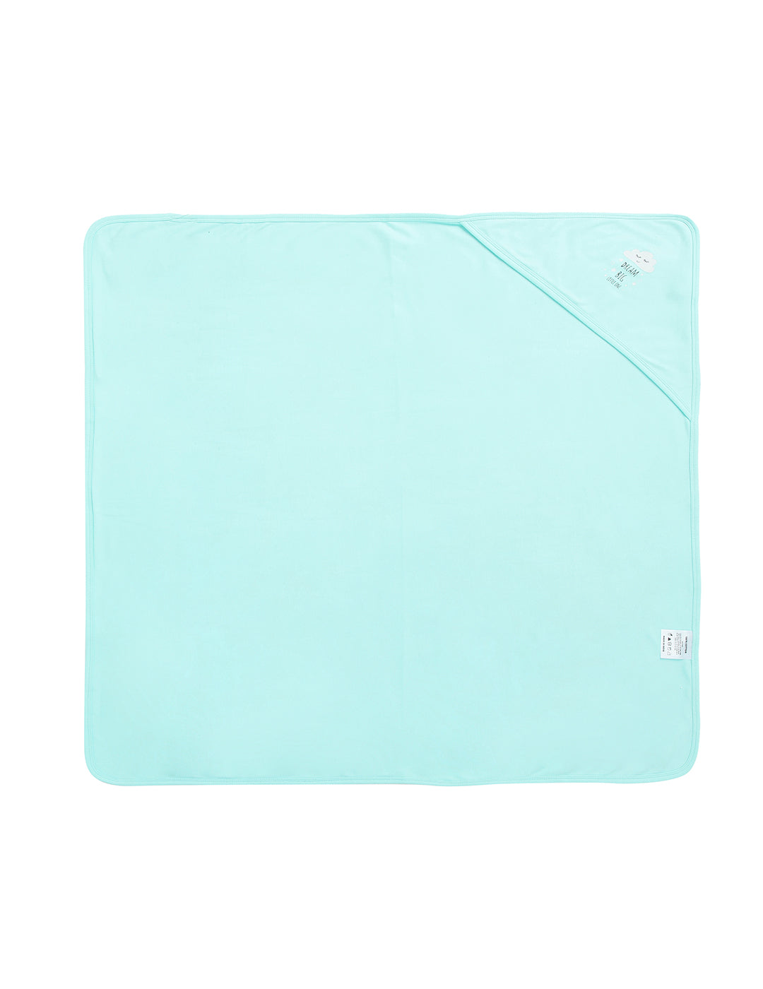 Chayim Cotton soft swaddle Blanket (80*75 CM) Blizzard Blue