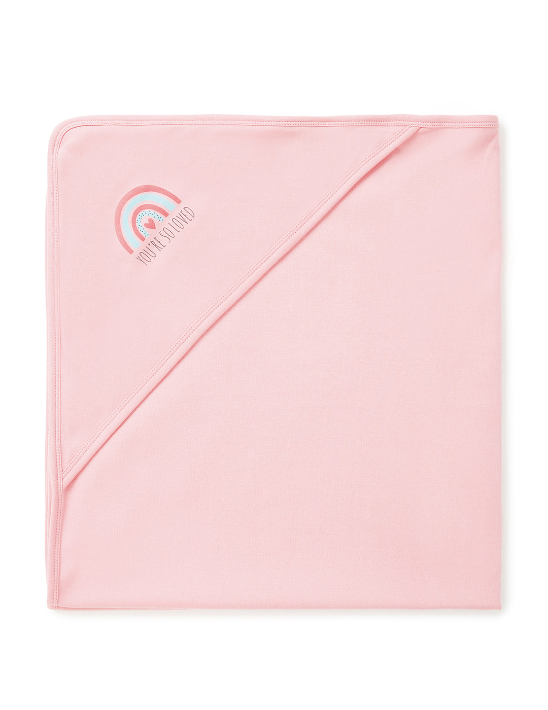 Chayim Cotton soft swaddle Blanket (80*75 CM) Pink