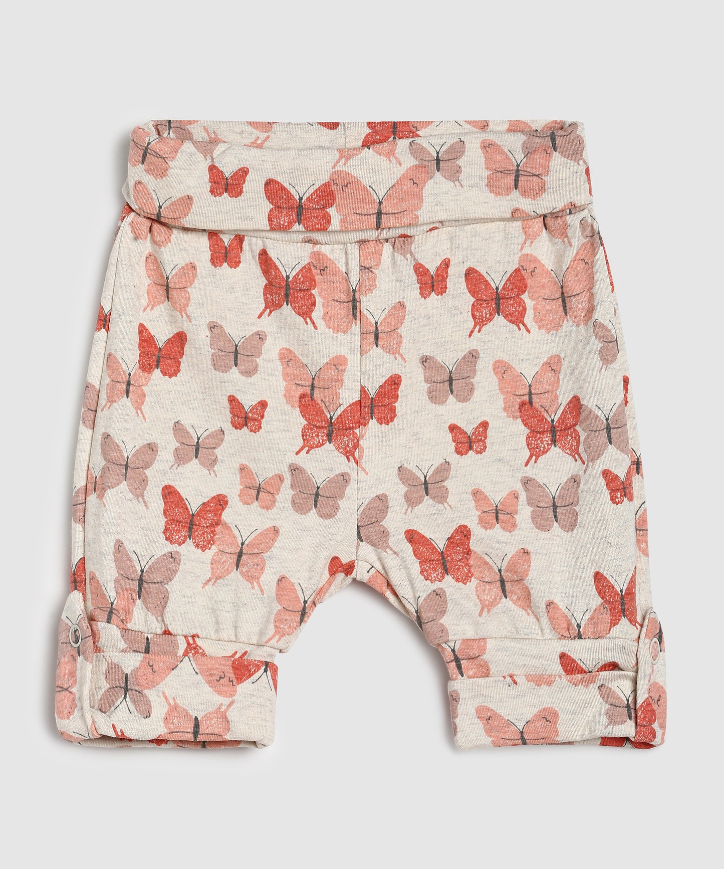 Baby Co Ord Set T Shirts & Expandable Shorts Pink/Pink Butterfly Print