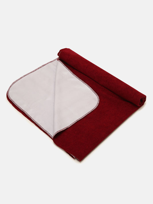 Baby Bed Protector Dry Sheets-Beet Red
