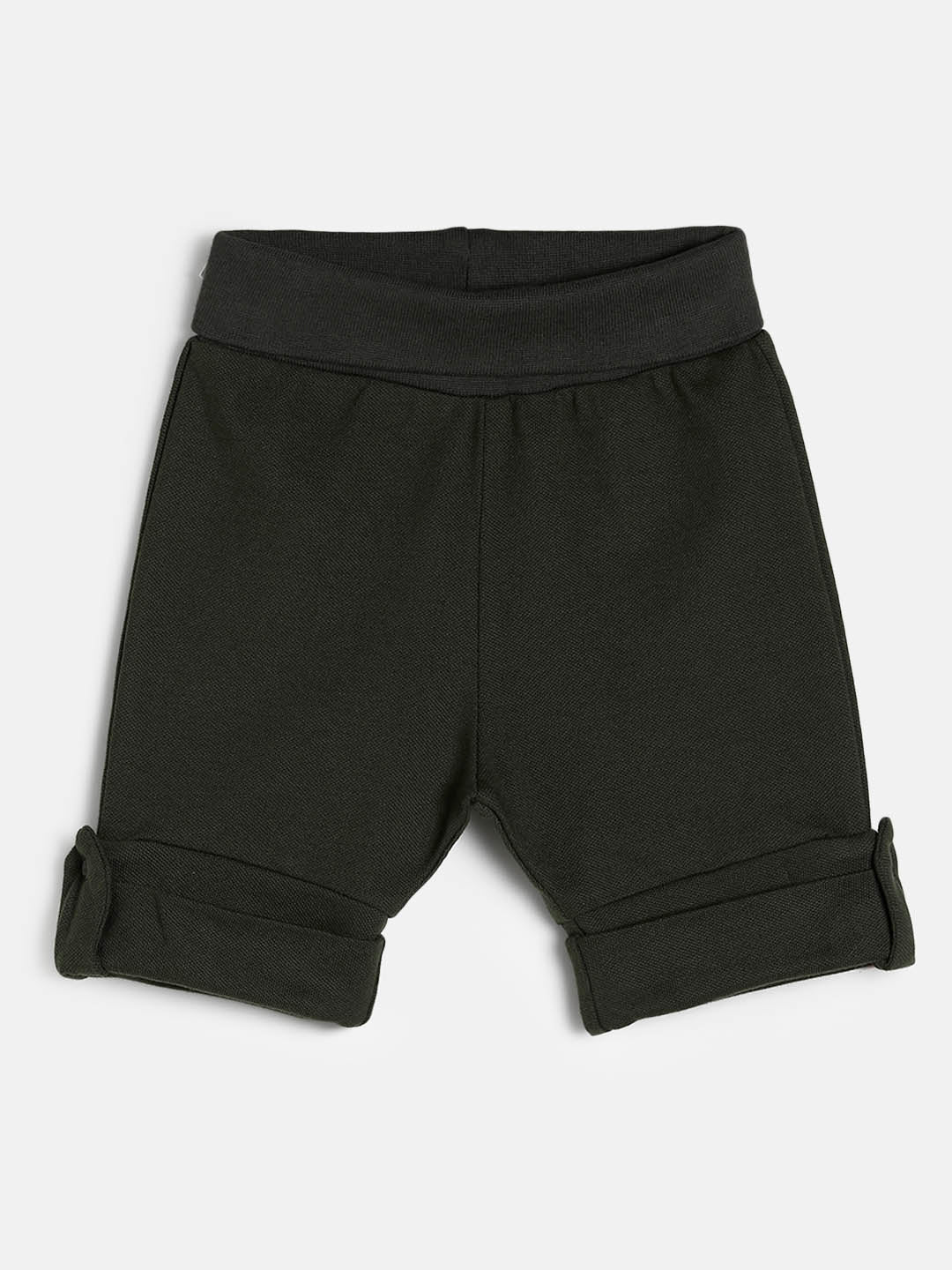 Baby Cotton Rich Expandable Shorts -Jungle Green