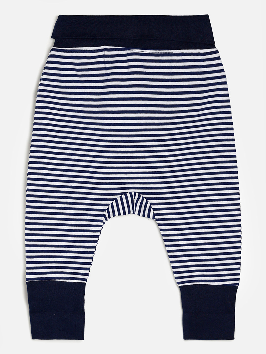 Baby Cotton Expandable Pant -Royal Blue Stripes