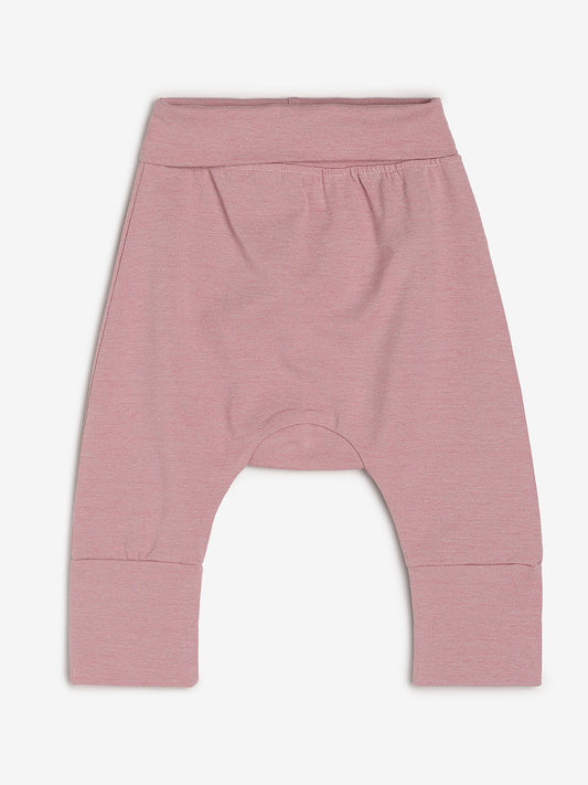 Baby Cotton Rich Expandable Pant Pink