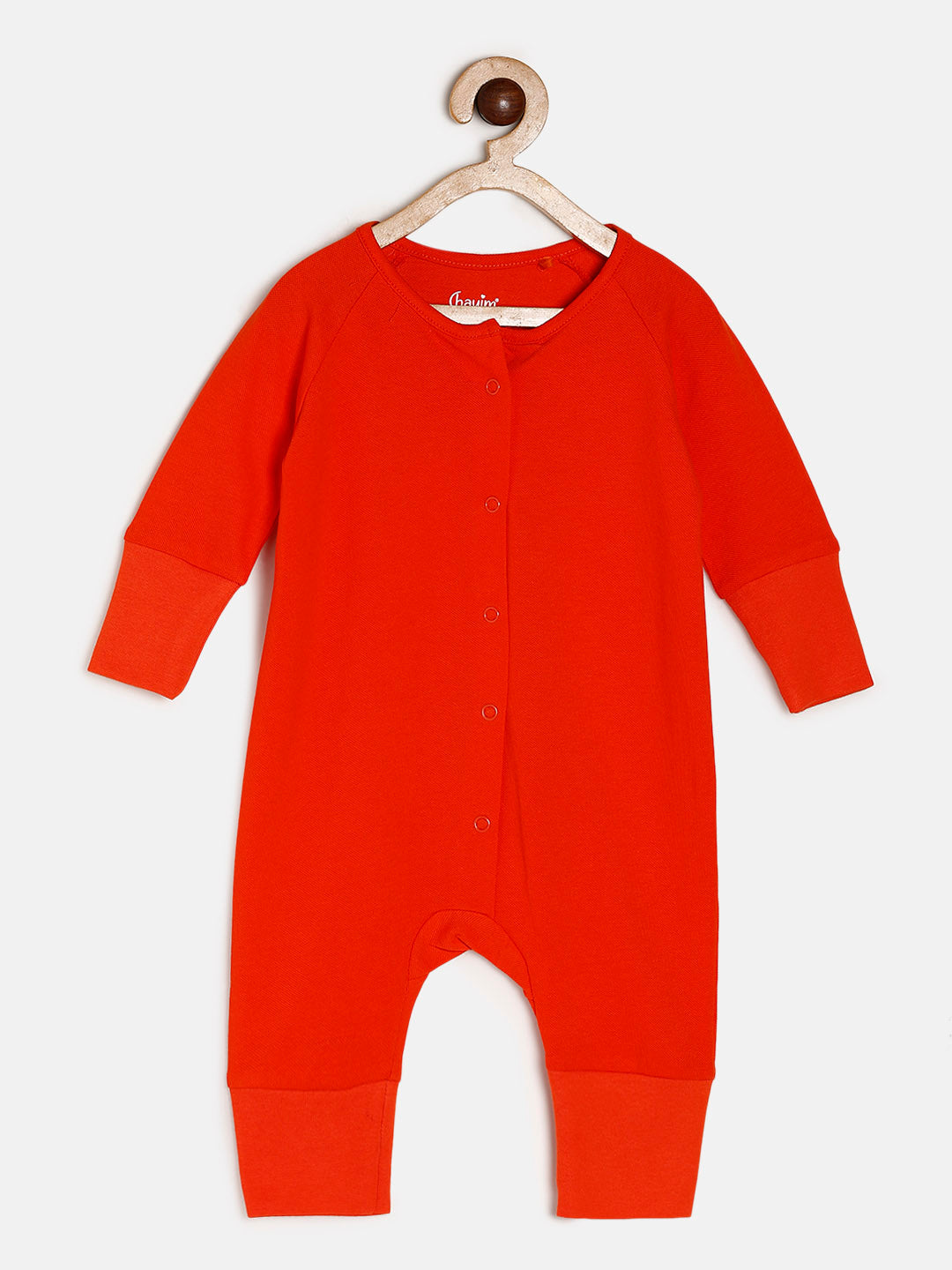 Baby Stretch Cotton Sleepsuit/Playsuit Orange