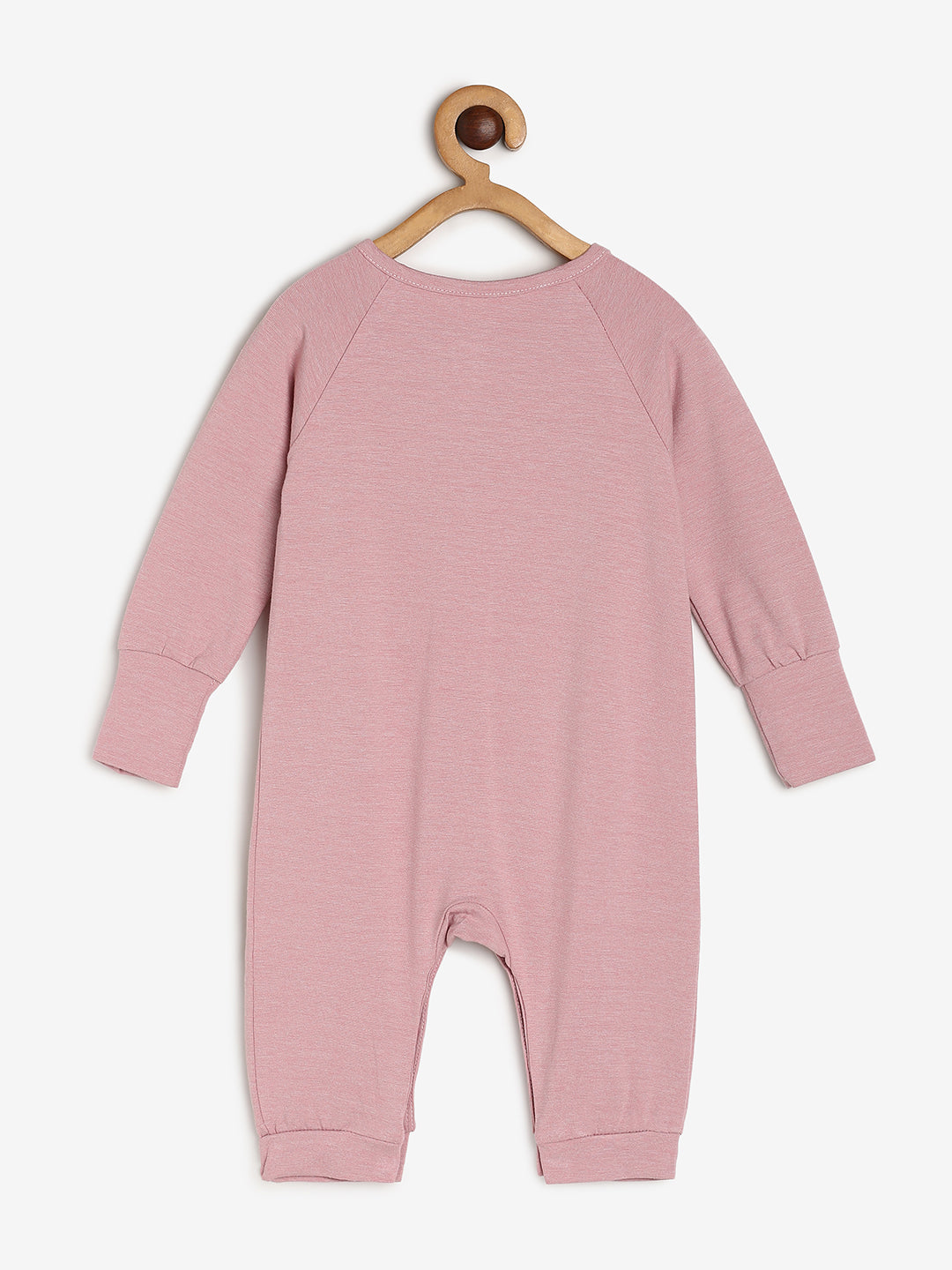 Baby Stretch Cotton Sleepsuit/Playsuit Pink