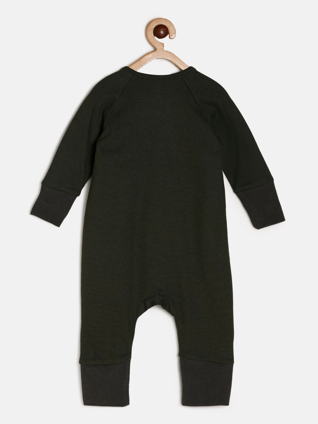 Baby Stretch Cotton Sleepsuit/Playsuit Junglegreen