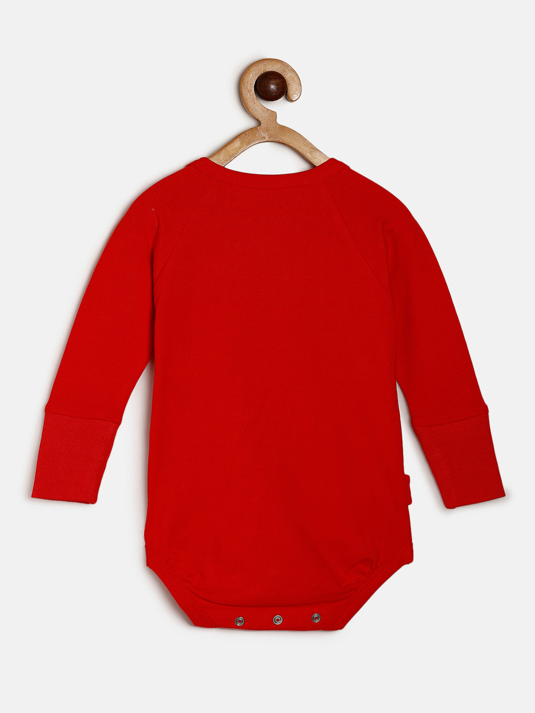 Baby Cotton Expandable Bodysuit Red