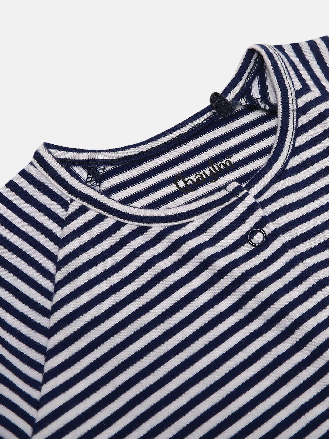 Baby Cotton Sleepsuit/Playsuit Blue Stripes