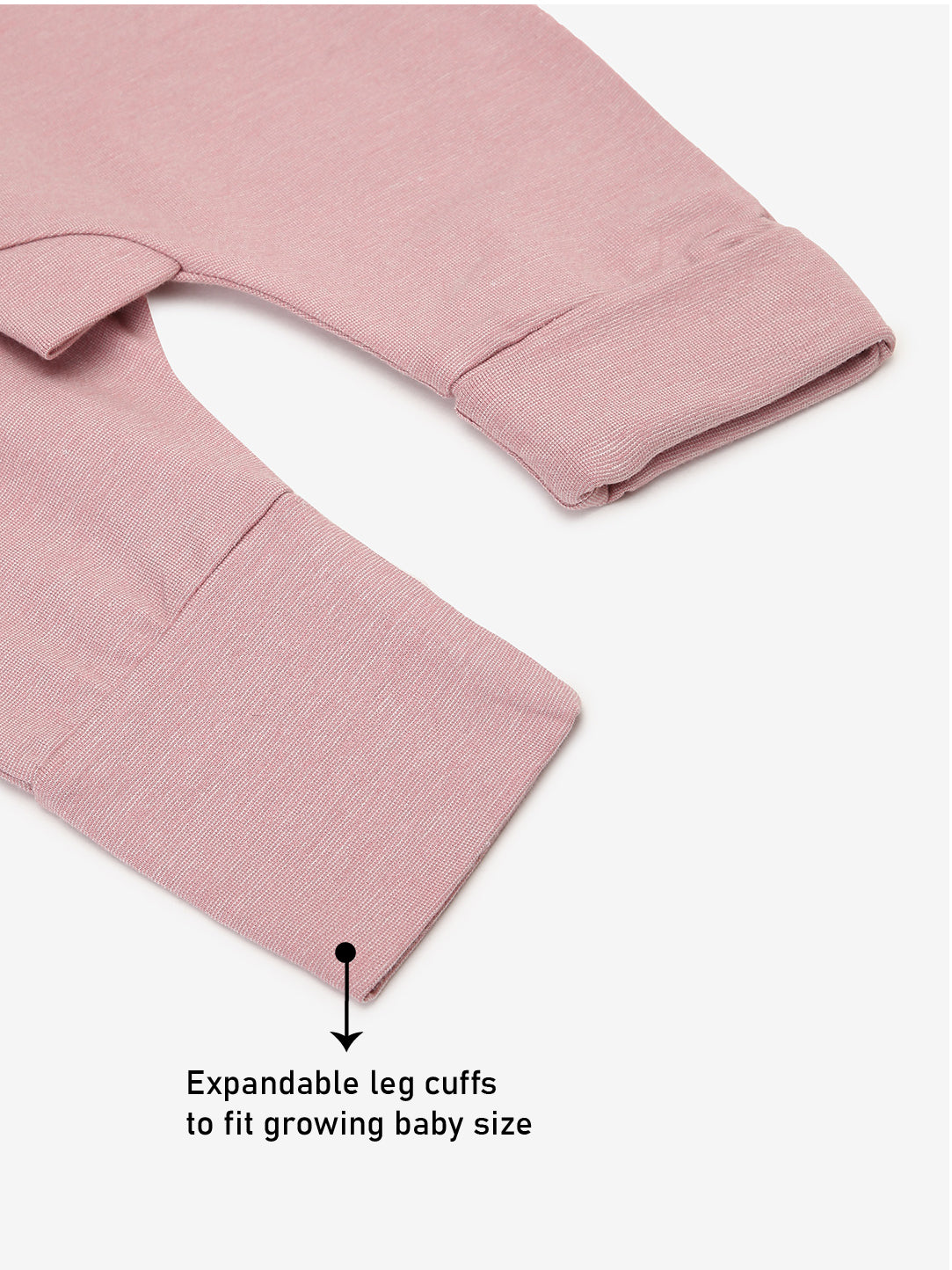 Baby Cotton Rich Expandable Pant Pink