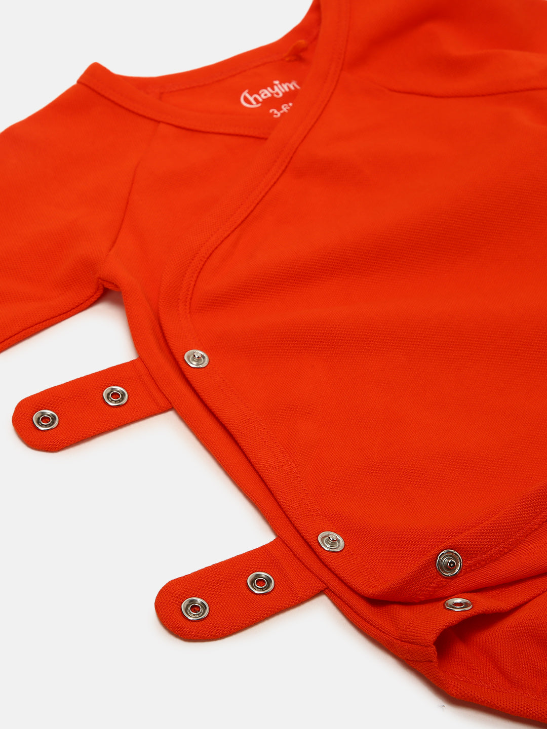 Baby Cotton Expandable Bodysuit Orange