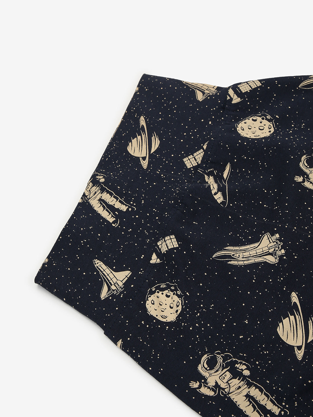 Baby Cotton Rich Expandable Pant -Navy Astro Print