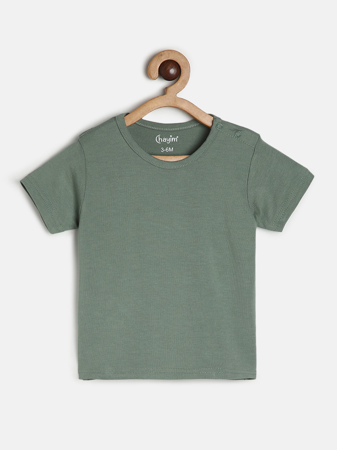 Pack of 2 Baby Stretch Modal Half sleeve T-shirts Green/Grey