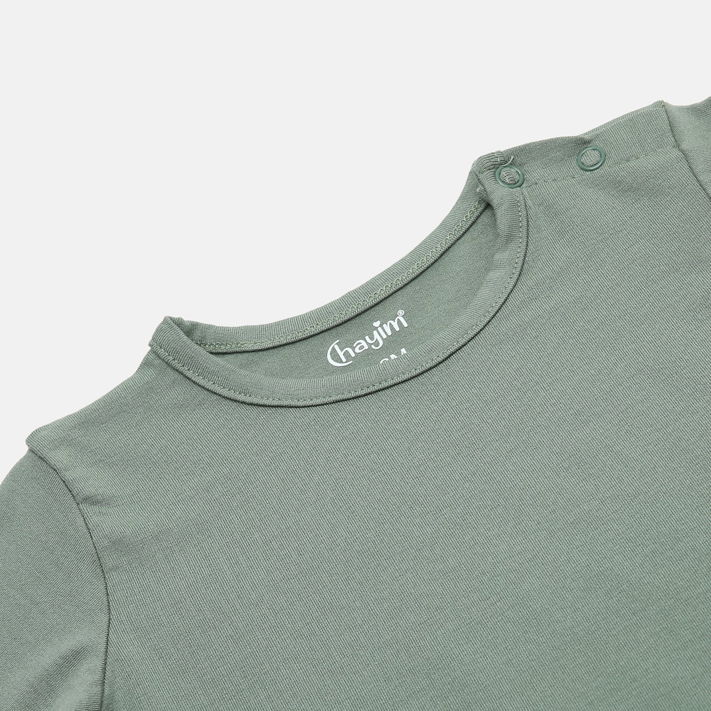 Pack of 2 Baby Stretch Modal Half sleeve T-shirts Green/Grey