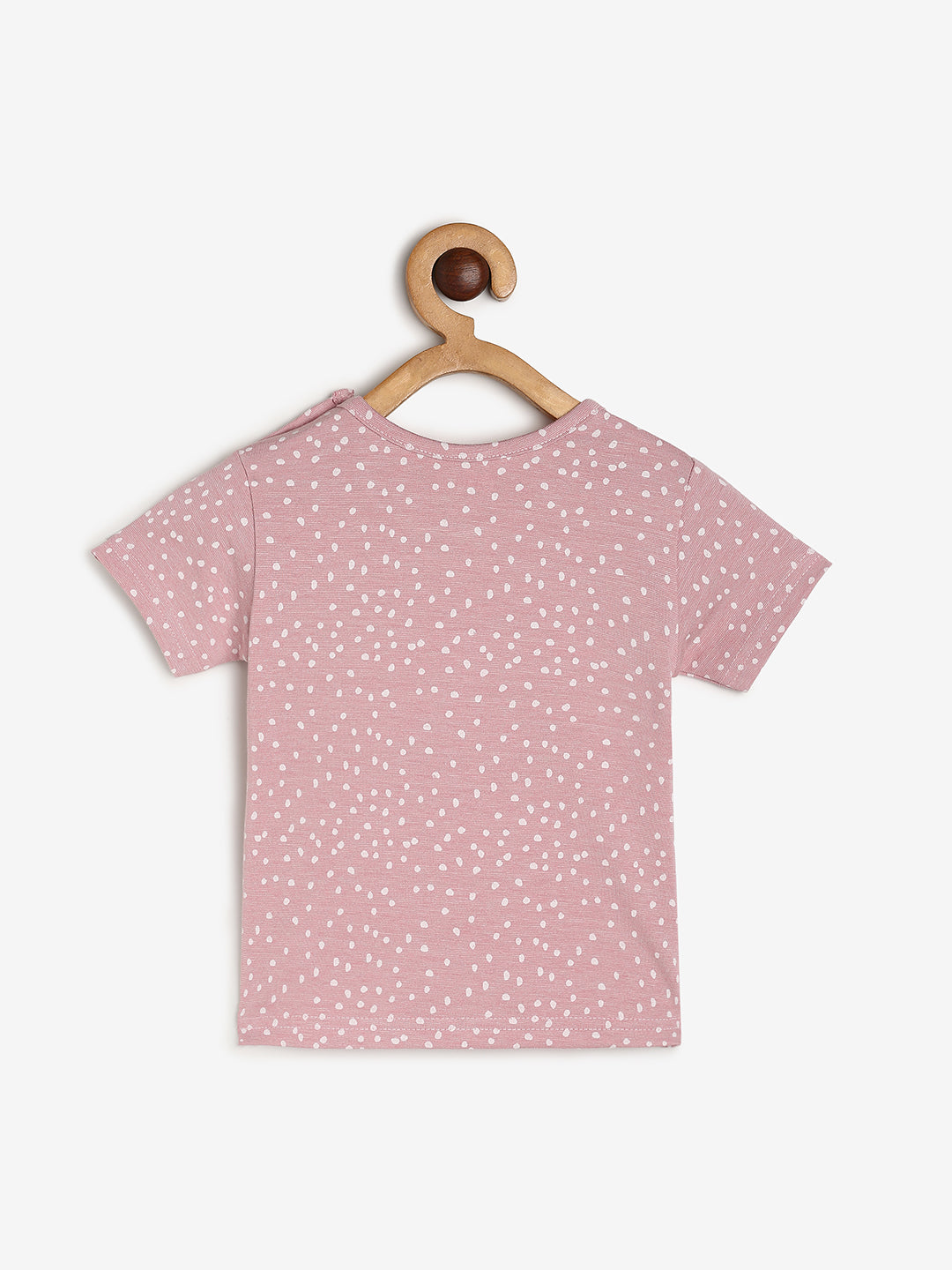 Pack of 2 Baby  Cotton Modal Half sleeve T-shirts Pink Printed /Beige